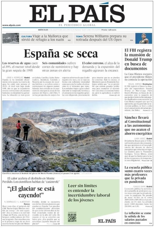 el pais portada 10 agosto