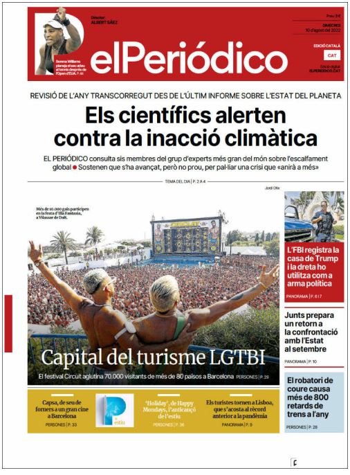 el periodico portada 10 agosto