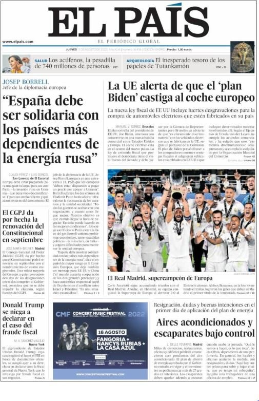 el pais portades 11 agost el pais portades 11 agost