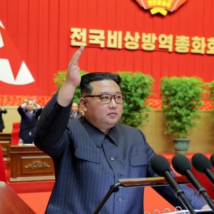 kim jong-un, en un iscurs sobre la situació de Corea del Nord i el covid / Europa Press