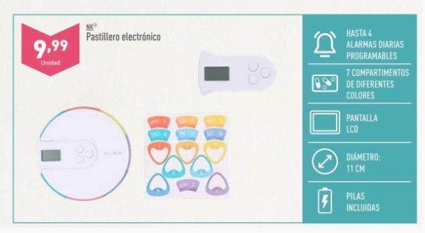 Pastillero electrónico Pastillero electrónico