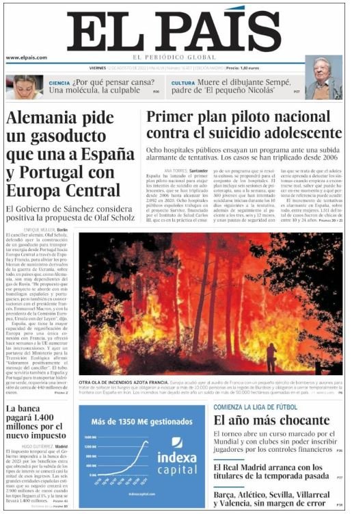 el pais portada 12 agost el pais portada 12 agost