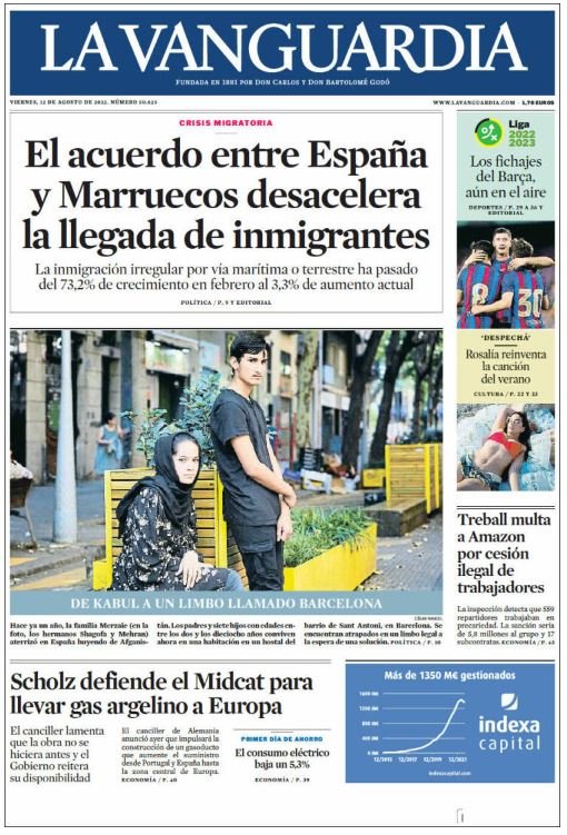 la vanguardia portada 12 agost la vanguardia portada 12 agost