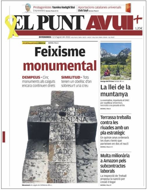 el punt avui portada 12 agost el punt avui portada 12 agost