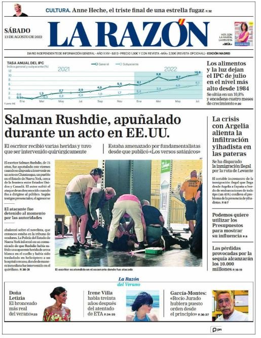 la razon portada 13 agost la razon portada 13 agost