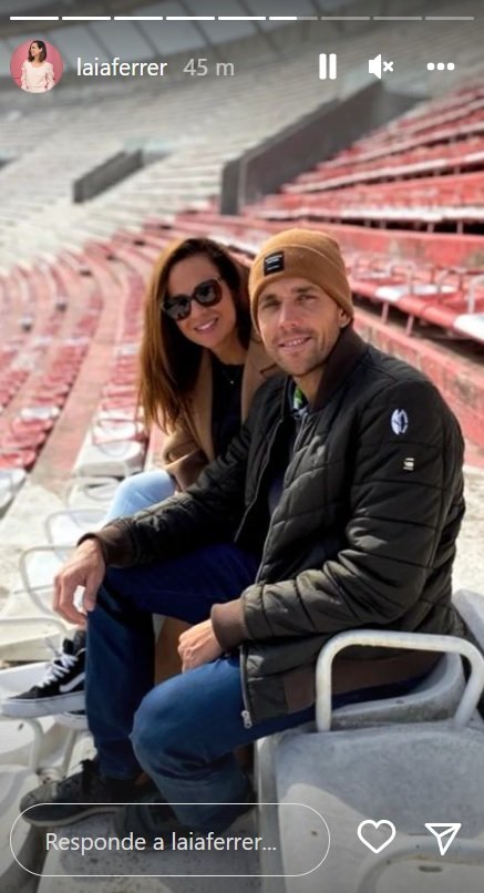 Laia Ferrer con el novio Instagram