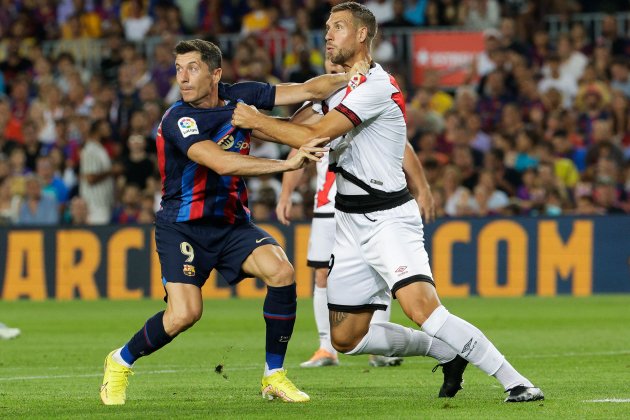 Robert Lewandowski Barça Rayo / Foto: EFE