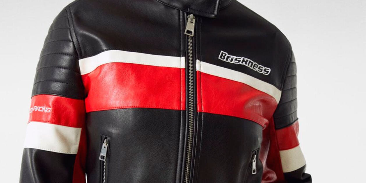 Cazadora efecto deals piel roja