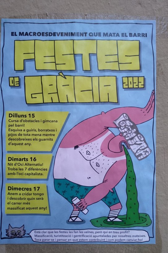 critica veins fiestas gracia 2022 macroacontecimiento mata barrio critica veins fiestas gracia 2022 macroacontecimiento mata barrio