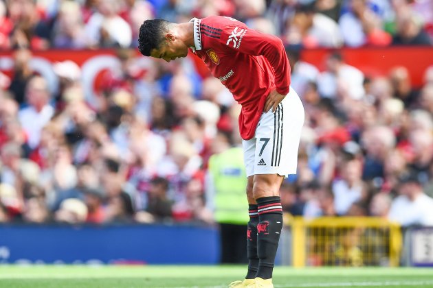 Cristiano Ronaldo United cabizbajo / EFE Cristiano Ronaldo United cabizbajo / EFE
