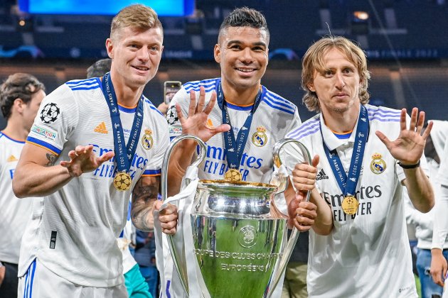 Casemiro Modric Kross trio madiocampistas Real Madrid / Foto: Ashley Crowden - Europa Press