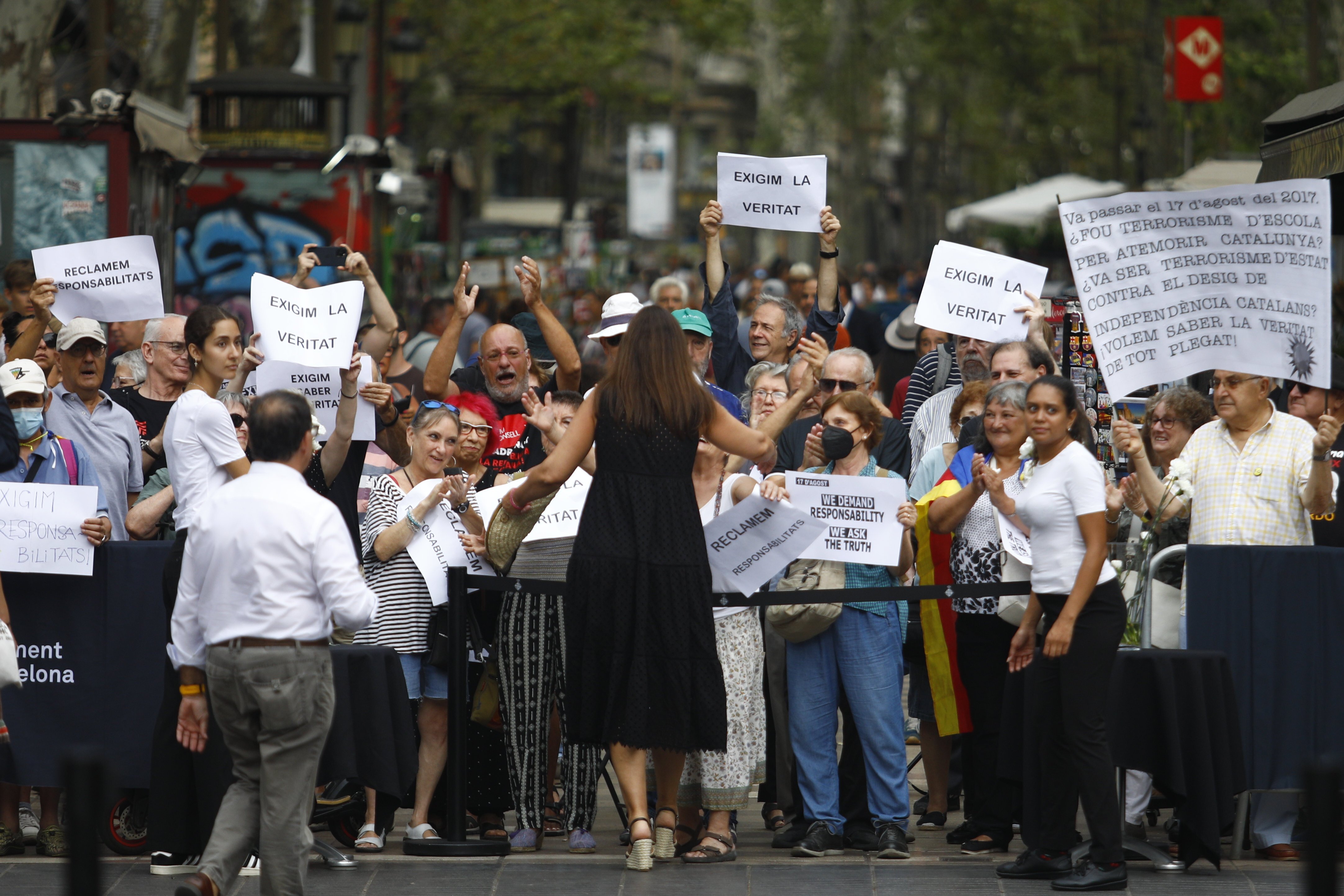 El sector de Borràs es desmarca de la posició de Junts sobre els crits a l'homenatge del 17-A