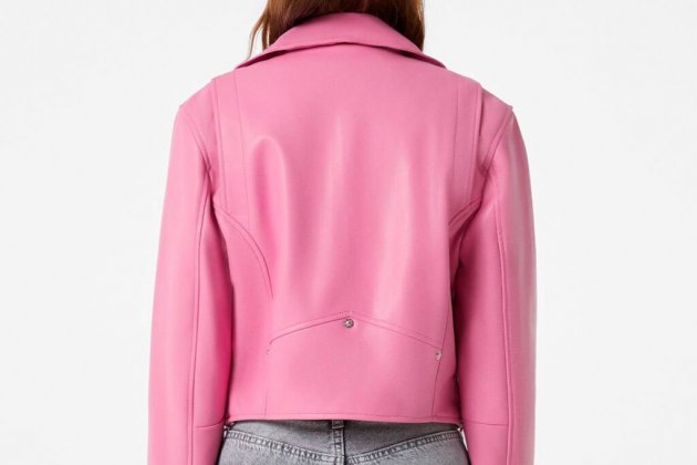 Cazadora biker efecto piel1 Cazadora biker efecto piel1
