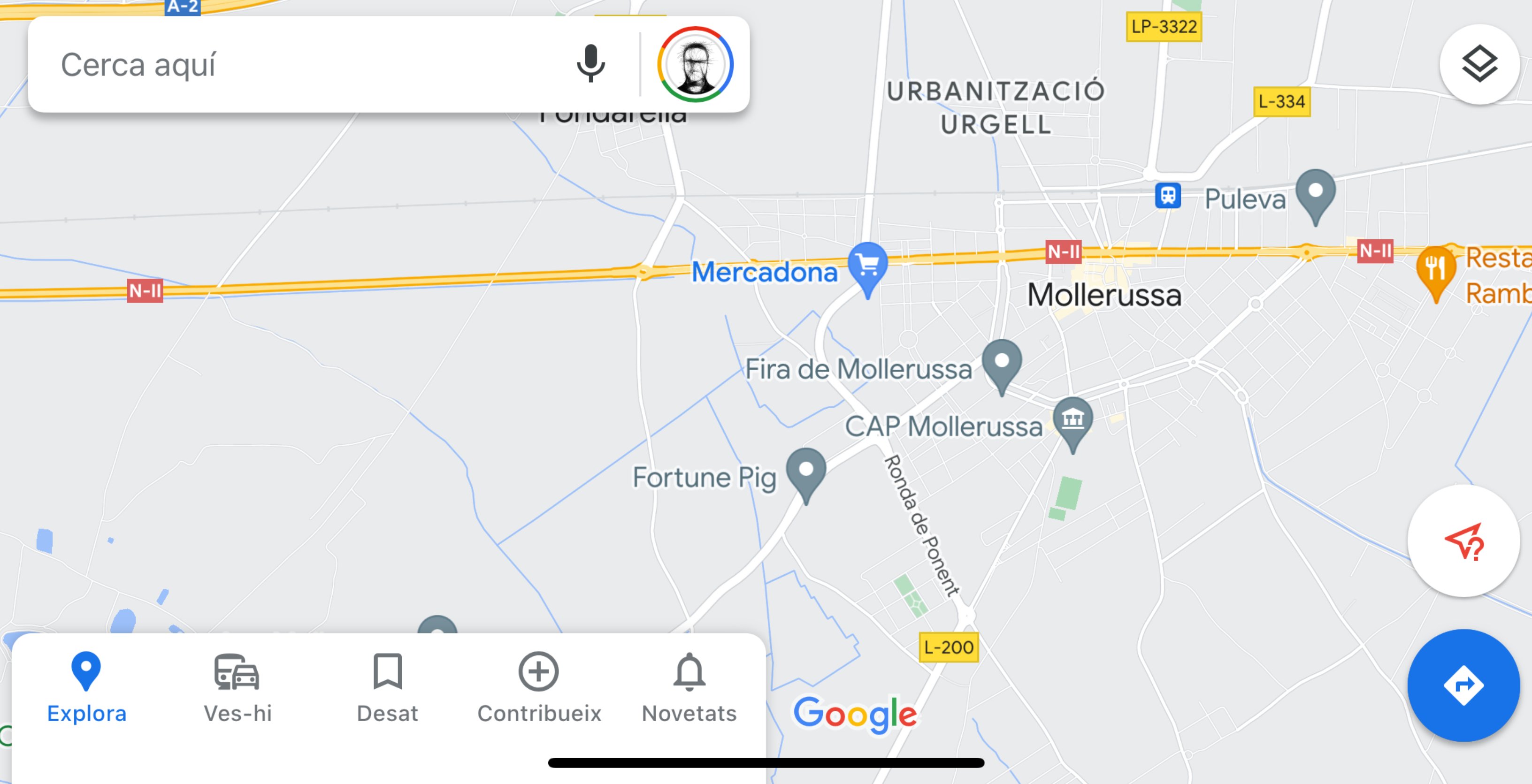 Google Maps Mollerussa