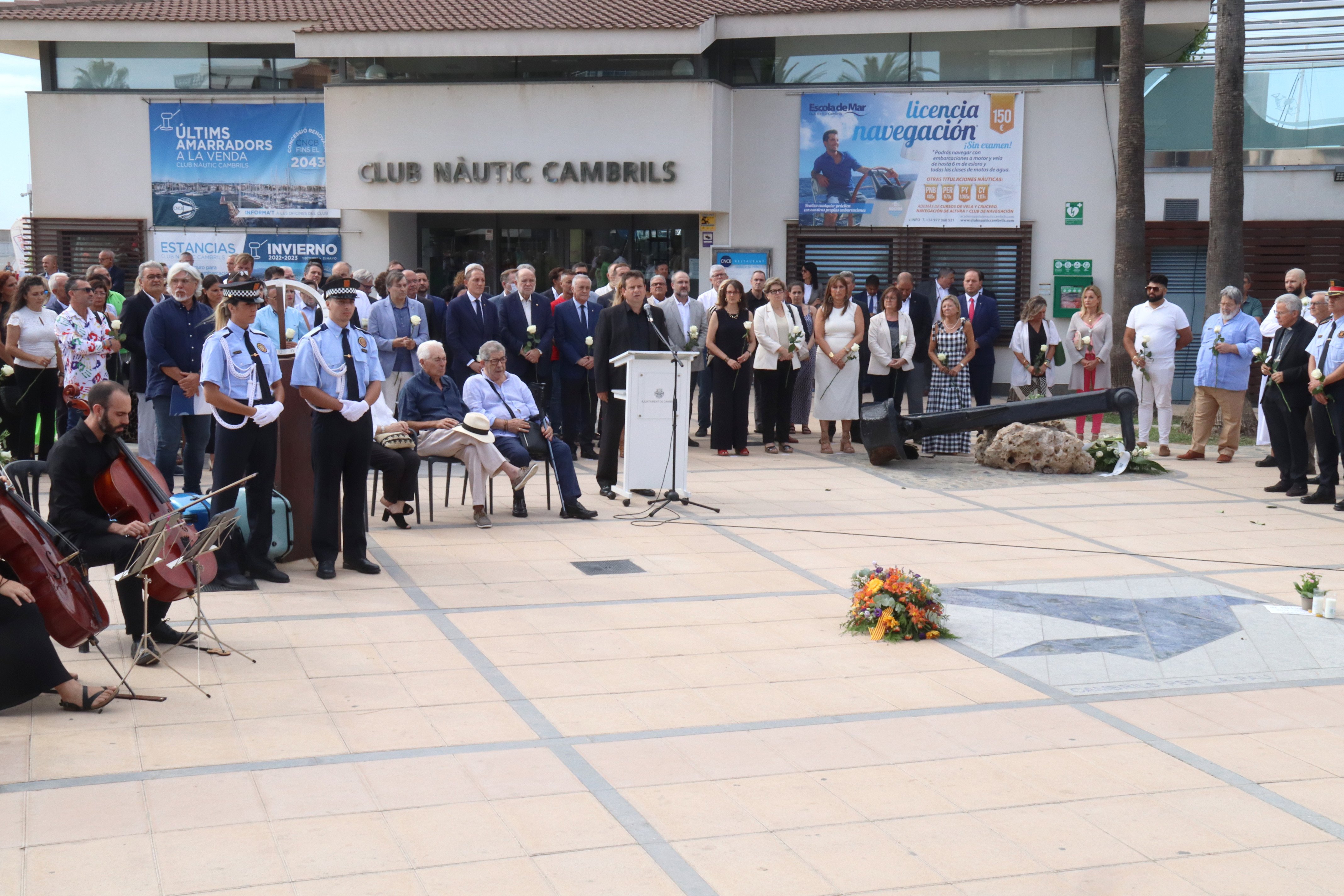El homenaje de Cambrils para recordar a las víctimas en el quinto aniversario del atentado