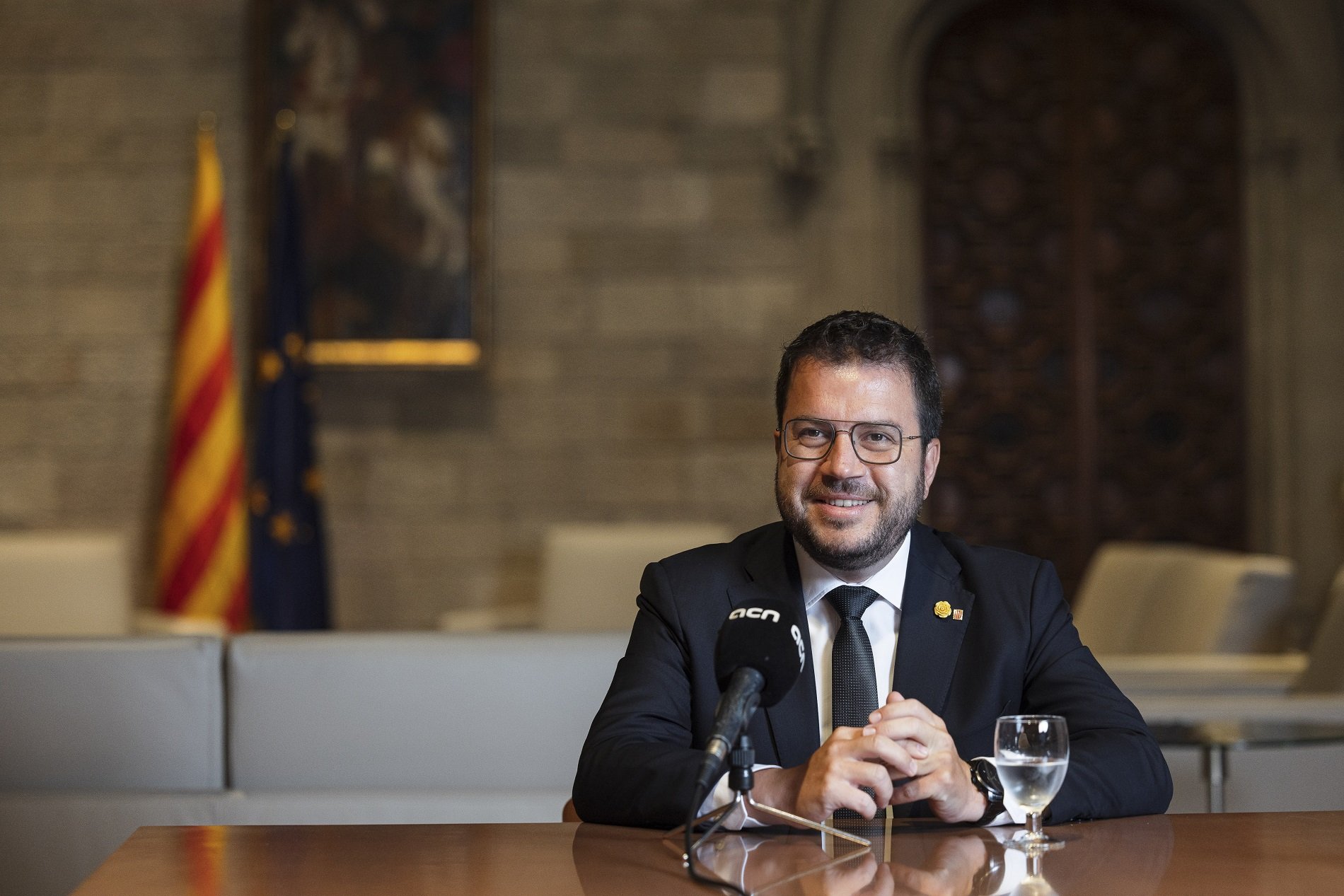 President de la Generalitat, Pere Aragonès, al despatx de la Generalitat Jordi Borràs/ACN