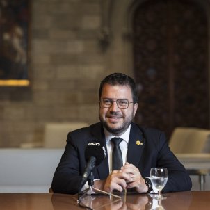 President de la Generalitat, Pere Aragonès, al despatx de la Generalitat Jordi Borràs/ACN