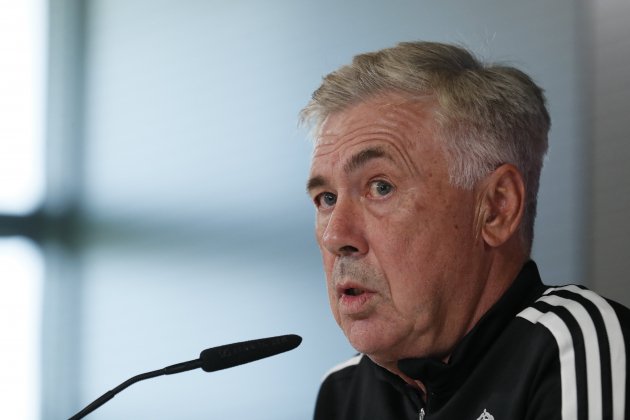 Carlo Ancelotti roda de premsa prèvia Celta Madrid segona jornada lliga santander / Foto: EFE Carlo Ancelotti roda de premsa prèvia Celta Madrid segona jornada lliga santander / Foto: EFE