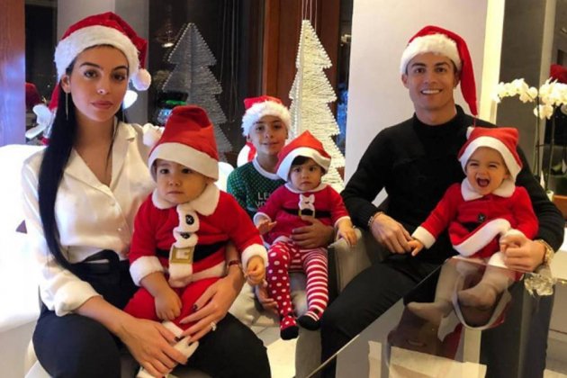 Georgina Rodríguez amb els seus fills per Nadal : XARXES
