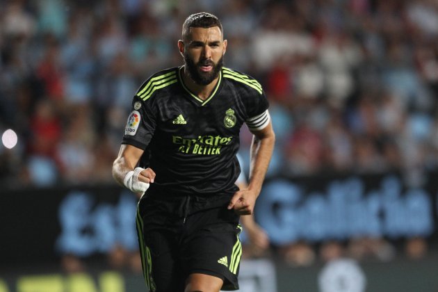 Celebracion gol Benzema Celta Real Madrid / Foto: EFE