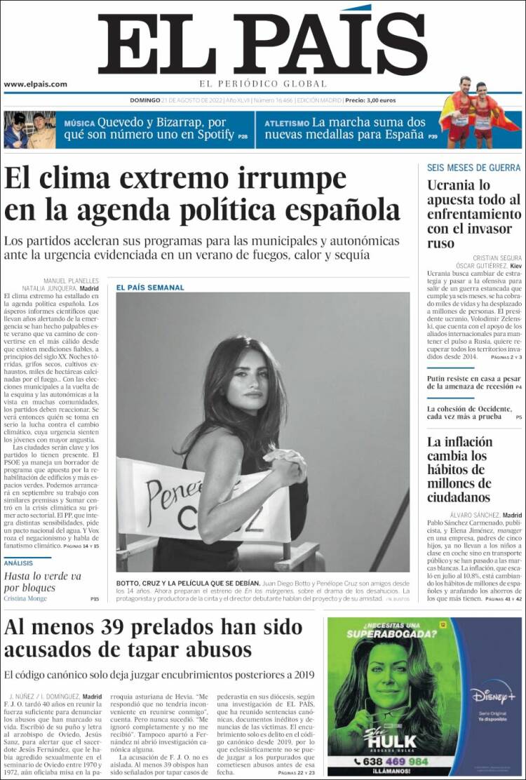 portada el pais 21 08