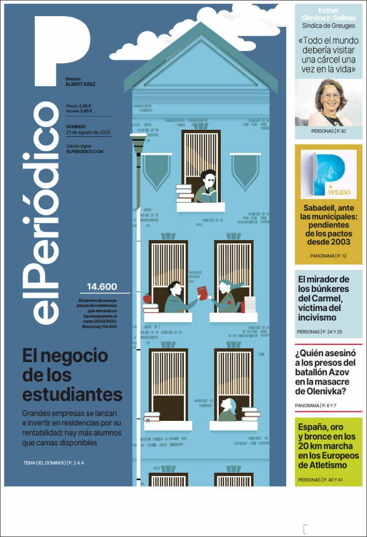 portada el periodico 21 08 portada el periodico 21 08