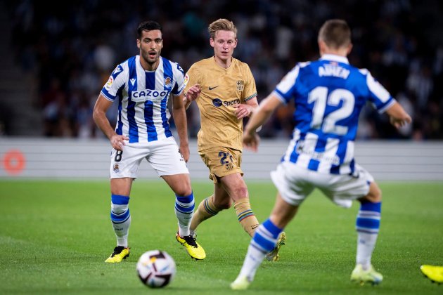 Mikel Merino Frenkie de Jong Reial Societat Barça / Foto: FC Barcelona