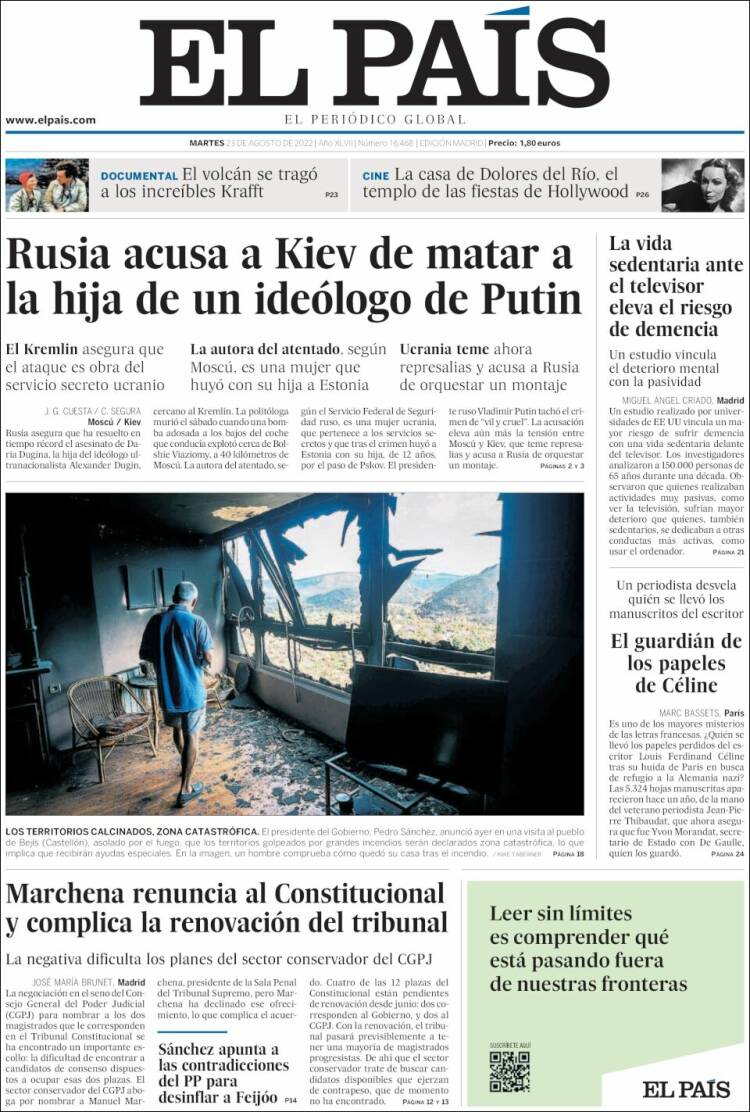 portada el pais 23 08 portada el pais 23 08