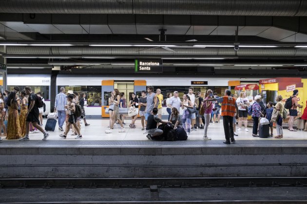 Rodalies, Renfe, recurs, Sants Estació, Billets gratuits, trens, vagons, andens / Foto: Carlos Baglietto