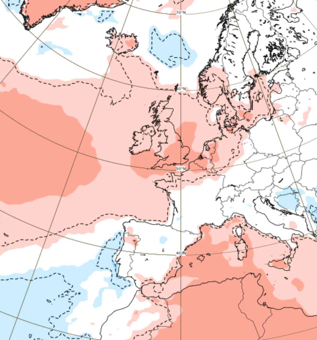 Anomalías de temperatura por|para la semana del 5 de septiembre /ECMWF