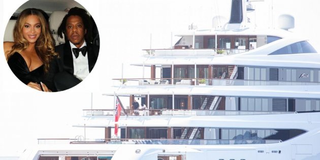El yate de las vacaciones de Beyoncé El yate de las vacaciones de Beyoncé