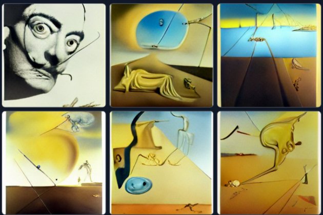 Salvador Dalí saltando Salvador Dalí saltando