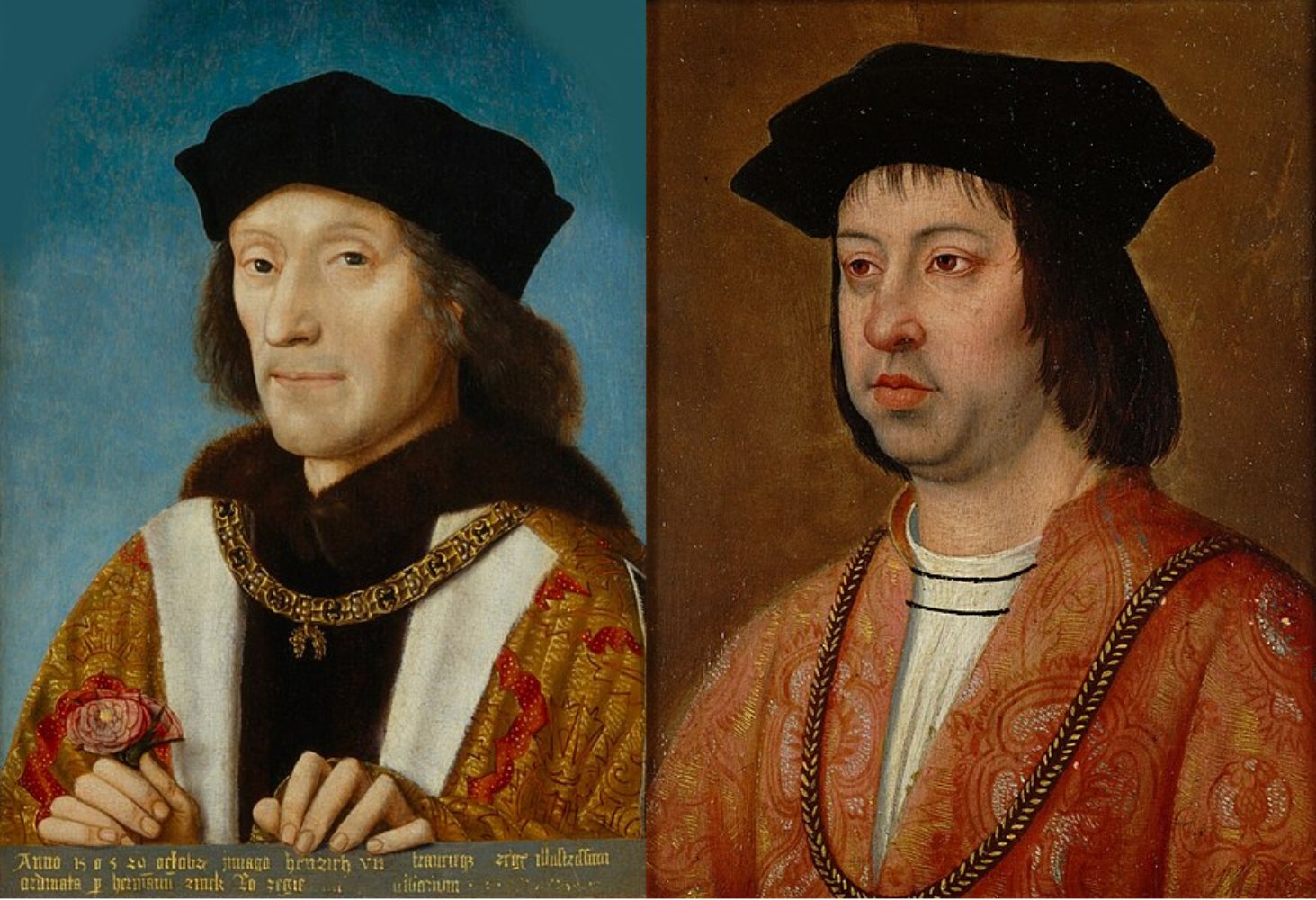 Enric i Ferran. Sogre i pare de Caterina. Font National Portrait Gallery, Londres i Kunsthistorisches Museum, Viena