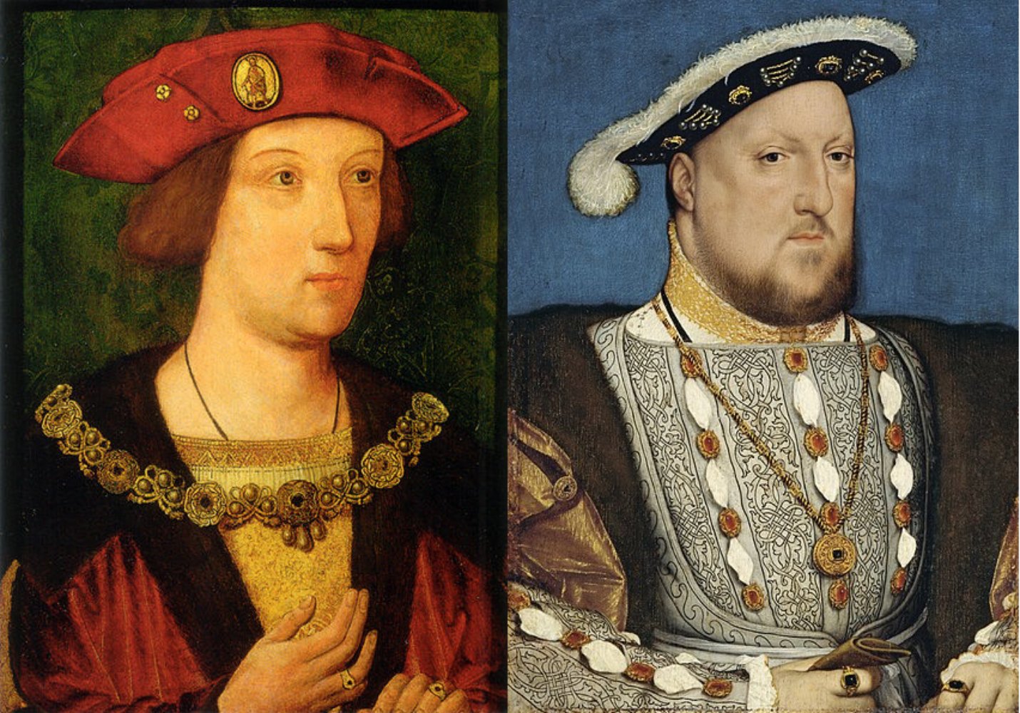 Artur y Enric, primero y segundo esposo de Caterina. Fuente Royal Collection, Londres y Museo Tyssen Bornemisza, Madrid Artur y Enric, primero y segundo esposo de Caterina. Fuente Royal Collection, Londres y Museo Tyssen Bornemisza, Madrid