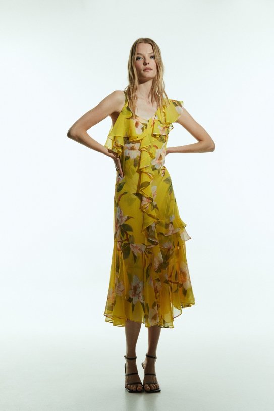Vestido amarillo top sfera