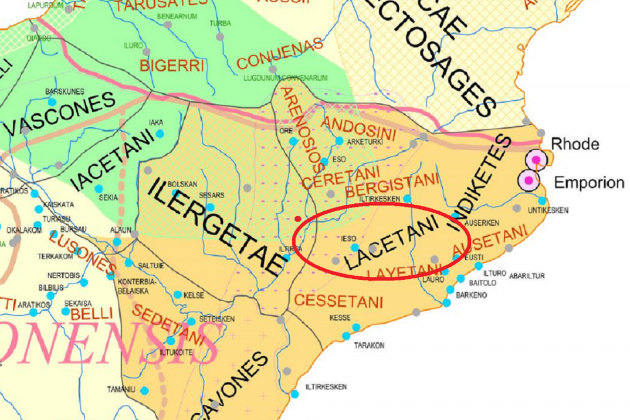 Mapa de las naciones pre romanas del norte este peninsular. Fuente Universidad de Lisboa