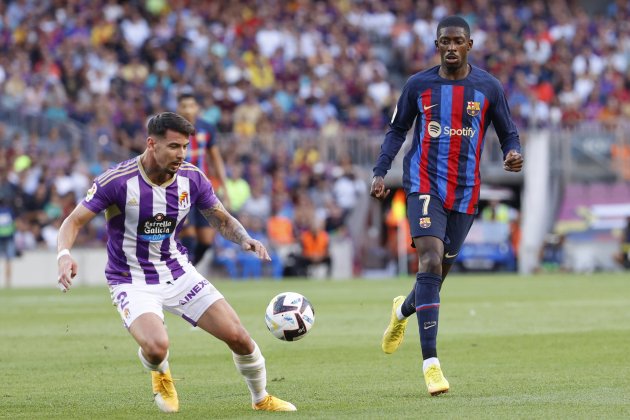 Ousmane Dembélé Luis Pérez Barça Valladolid / Foto: EFE Ousmane Dembélé Luis Pérez Barça Valladolid / Foto: EFE