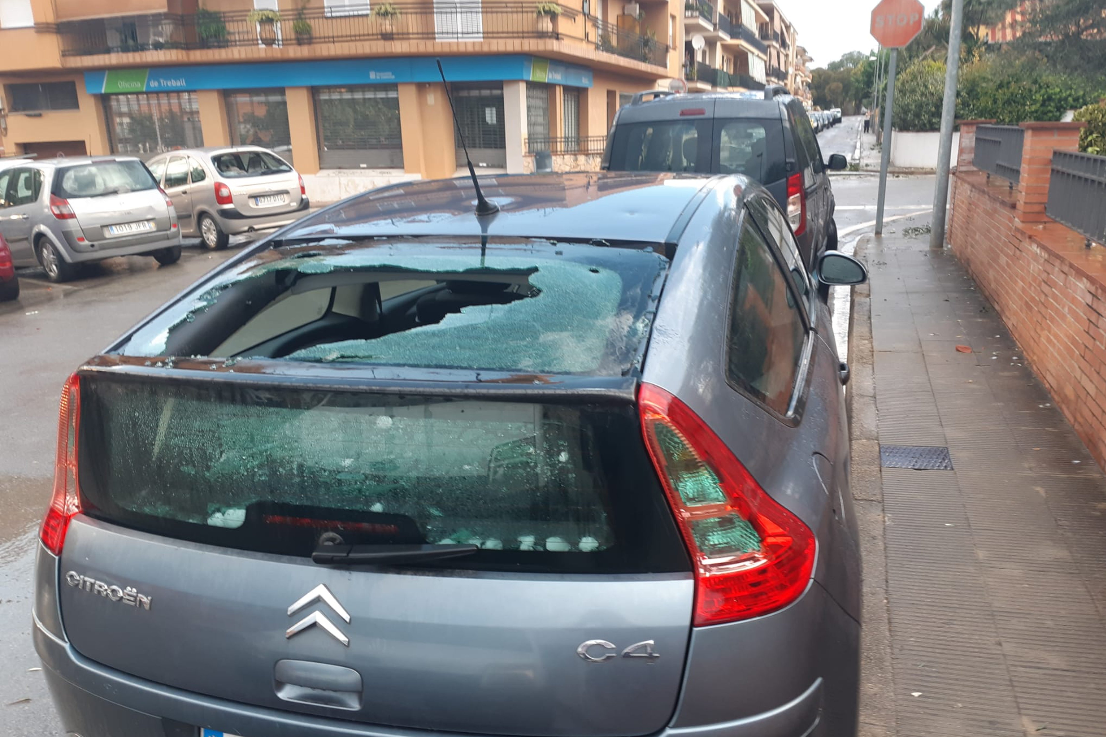 Una nena ferida i destrosses a cotxes i teulades per la pedregada al Baix Empordà | VÍDEOS