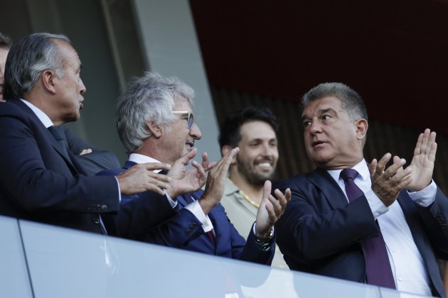 Joan Laporta Xavi Puig Barça femenino / Foto: EFE