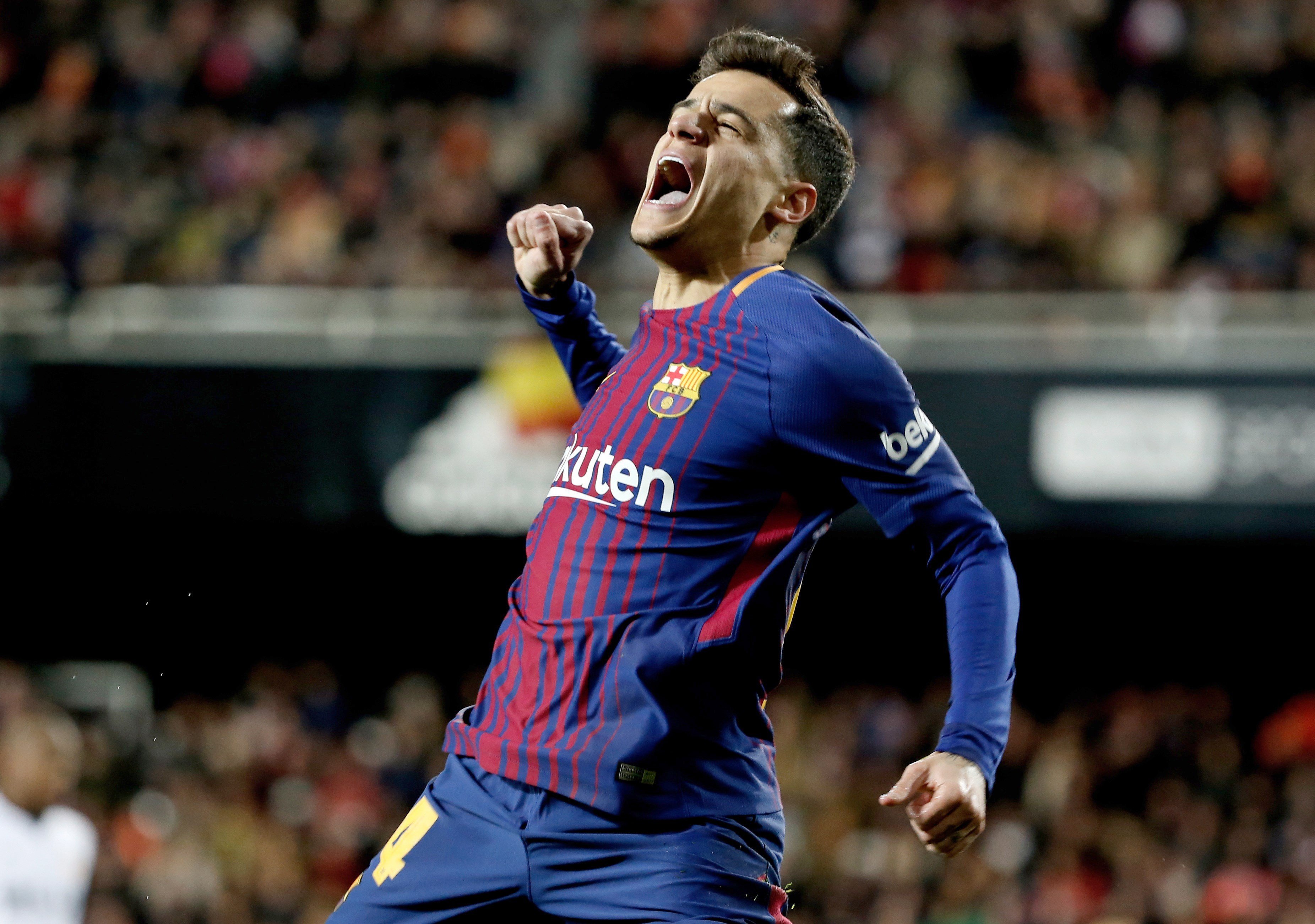 Coutinho le da una alegría al Barça