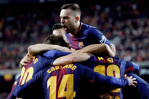 Barça piña València Mestalla Efe