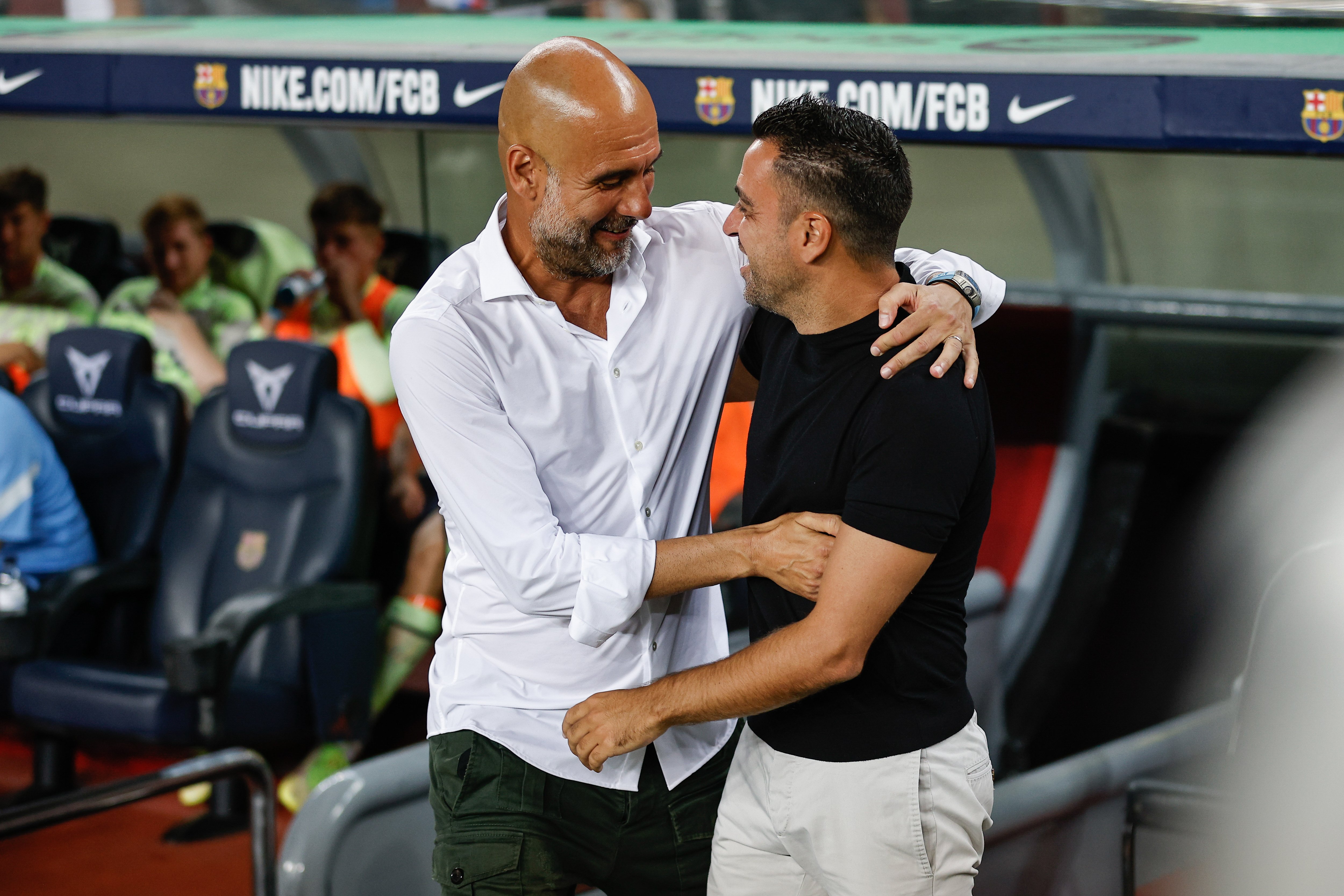 Pep Guardiola, 'mini cimera' amb Xavi Hernández per Vinícius