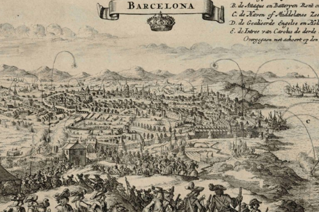 Gravat del setge i bombardeig de Barcelona (1705). Font Ajuntament de Barcelona Gravat del setge i bombardeig de Barcelona (1705). Font Ajuntament de Barcelona