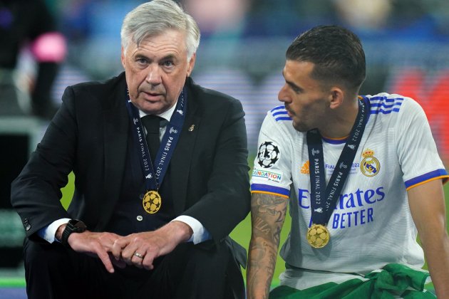 Carlo Ancelotti Dani Ceballos Champions Real Madrid / Foto: Europa Press