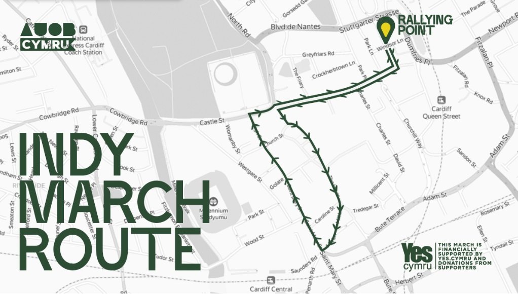 cardiff independence march route cardiff independence march route