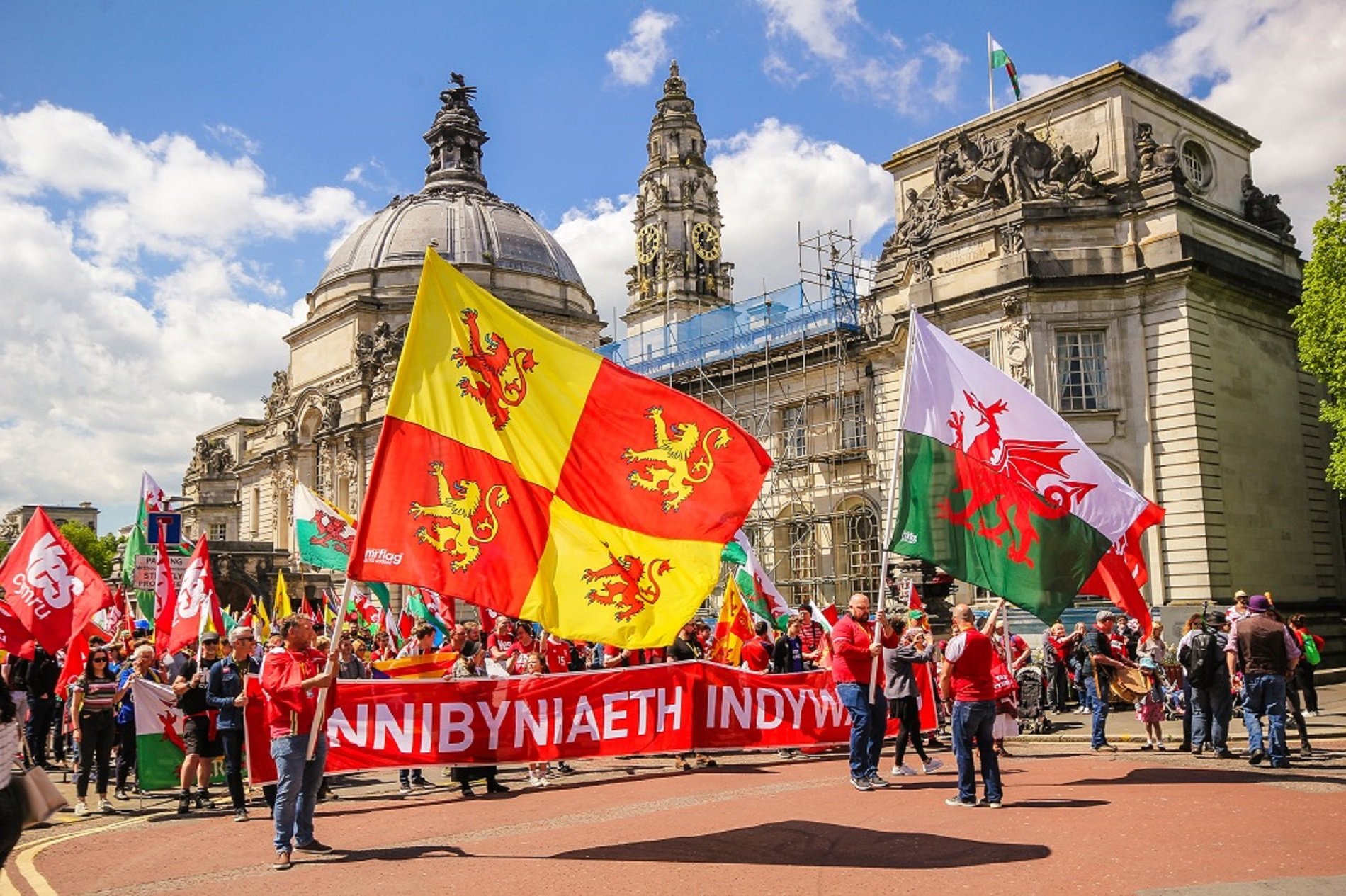 Gal·les prepara una gran marxa per la independència l'1 d'octubre