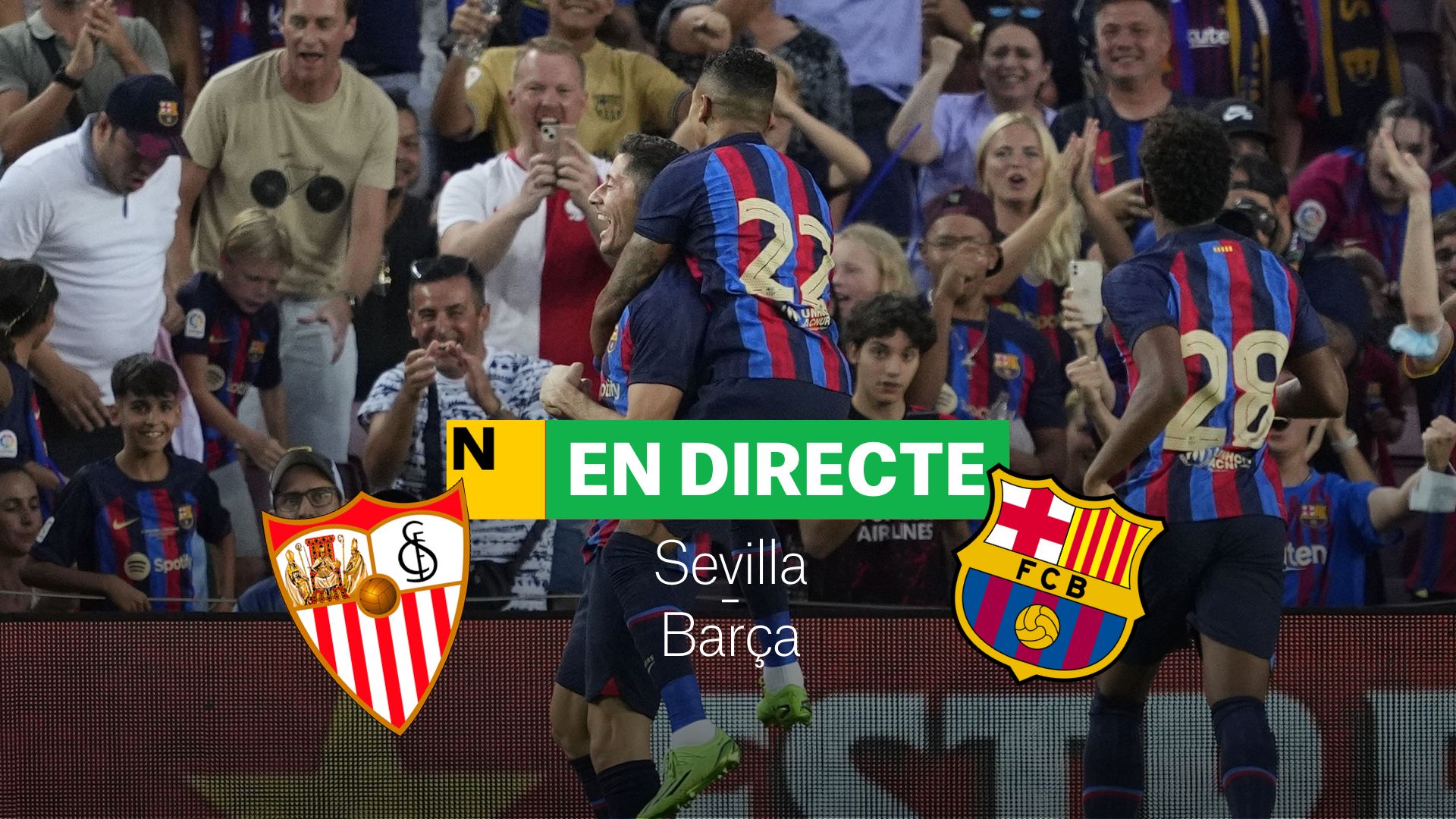 Sevilla-Barça, de la Liga Santander | DIRECTO: resultado, resumen y goles