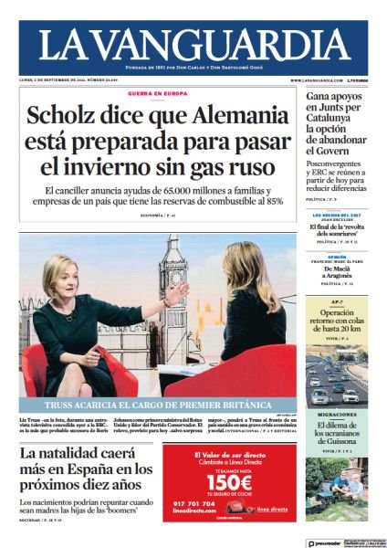 la vanguardia 5 de setembre