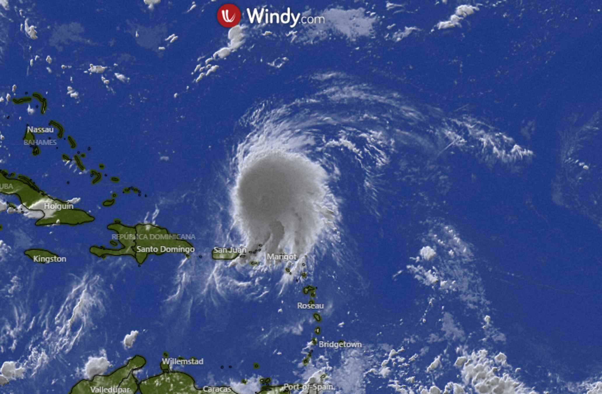 Tormenta tropical Earl / WINDY