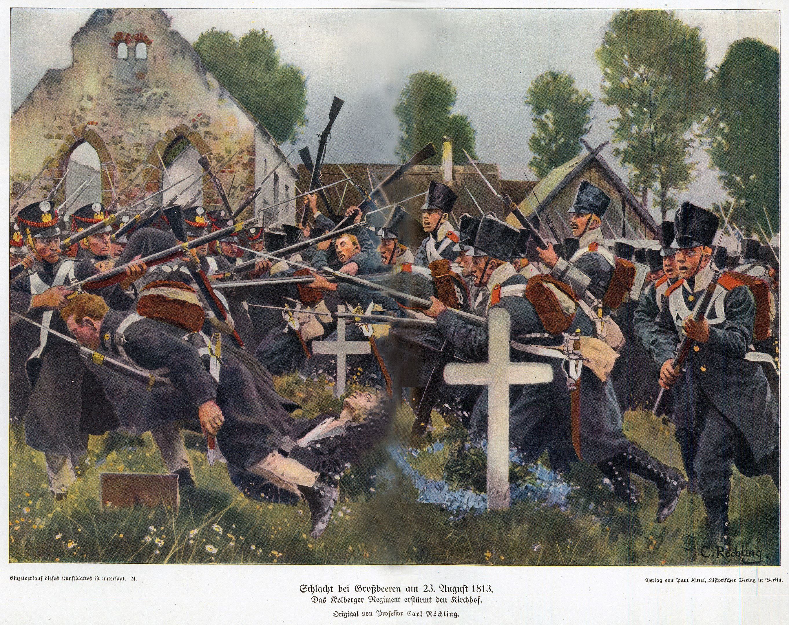 Carl Röchling Batalla de Großbeeren, 1813